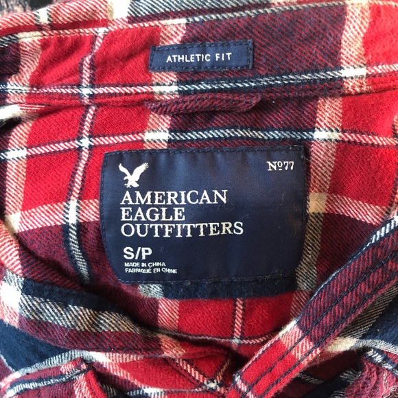 American Eagle Outfitters Plaid Flannel Athletic - Picture 5 of 6